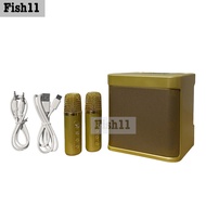 จัดส่งในไทย ไมค์คาราโอเกะ ไมค์ร้องเพลง ไมโครโฟนคู่ ลำโพงบลูทูธ YS-219 Blutooth Speaker รองรับ USB/TF