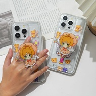 [3D28] Transparent Softcase + Popsocket For Realme 12 C63 C51 C53 C51S C55 C67 C33 C30 C31 C35 C11 C