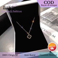 Korean Women's Titanium Necklace Anti-Rust Women's Pendant Accessories Lv Motties Luxury Chain 210 B