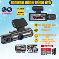 Car dash Cam equipped with 2 front and rear cameras, car dash Cam wifi collision sensor