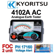 Kyoritsu 4102A Analogue Earth Tester (Made In Thailand)