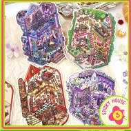 (HN Express) Christmas Snow Globe 3D Sticker, Cute Xmas Sticker, Cute Christmas Sticker, 3D Sticky H