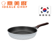 意美廚 - 韓國製 CRYSTAL II 鋼化鑄鋁鈦塗層易潔單柄煎鍋 26cm - 淺灰色 (IC17626F)