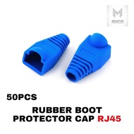 50 pcs Rubber Boot Protector Cap for Network LAN RJ45 Cat 5 Cat 5e Cat 6