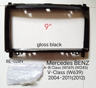 หน้ากากวิทยุ Mercedes BENZ A-Class W169 B-CLASS W245 V-Class W639 VITO VIANO ปี 2006-2009 -2010 สำหร