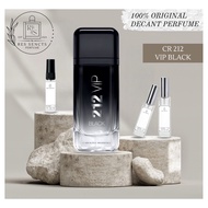 { Decant } Original Carolina Herrera 212 VIP Black For Men EDP (3ml / 5ml / 8ml)