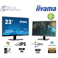 ( HDMI & REFURBISHED ) IIYAMA 23" LED PROLITE XU2390HS-B1 23” Monitor with IPS Panel & Ultra Flat Fr