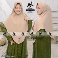 " ALWIRA.OUTFIT JILBAB INSTAN SIZE L ORIGINAL BY ALWIRA '