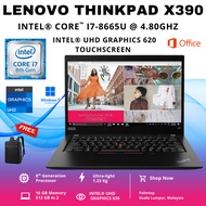 Lenovo ThinkPad X390 Touchscreen Laptop | Intel Core i7 8th Gen | 16GB RAM | 512GB NVMe SSD | FHD IP