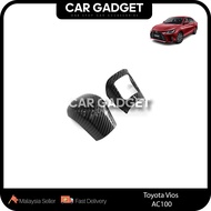Toyota Vios AC100 (2023-2025) Gear Shift Knob Cover Carbon Vios AC100 2023-2024 Car Gadget Car Acces