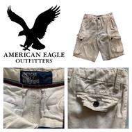 American Eagle Men's White Cargo Shorts Waist 26 Only One ️