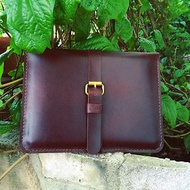 Elegant travel Wallet for iPad + iPad Mini color dark brown