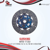 TOYOTA / 3C / 2L / 3L / 5M CLUTCH DISC 9 ½” INCHES x 21 TEETH REF. 31250-87305 MOHASHI MTD-112U