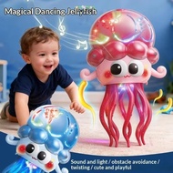 STARYSWAY Electric Jellyfish Toy, Obstacle Avoidance Wiggling Tentacles Dance Jellyfish Doll, Colorf