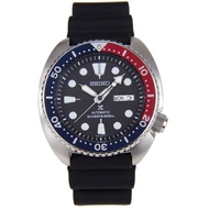 SEIKO Prospex Automatic Diver'200 m. นาฬิกาข้อมือผู้ชาย สีดำ/น้ำเงิน/แดง สายยางซิลิโคน รุ่น SRP779K1