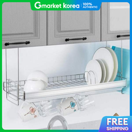 H-Gallery Dish Drying Rack 600 Sink Dish Rack Kitchen Stainless Steel Shelf Cup Sink Shelf