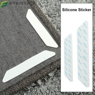 MIOSHOP 8 pcs Rug Tape Silicone Sticker Washable Reusablefor Non Slip Hardwood Floors Tile Floors Ru