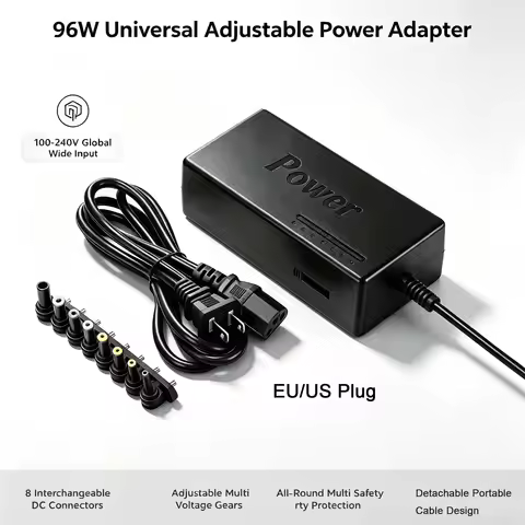 96W Universal Portable AC Laptop Power Adapter 12V 15V 16V 18V 19V 4.5A 20V 24V Charger For Toshiba 