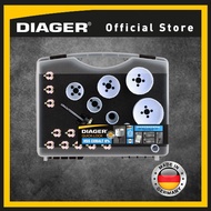 Diager 656C Set 20PCS Hole Saw General HSS Cobalt 8% Quick-Lock Sizes Ø19-22-25-32-38-44-57-68-76MM
