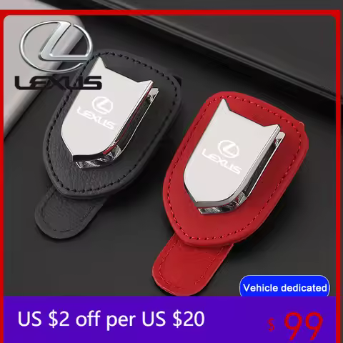 Interior Mouldings Car Sun Visor Glasses Clip Card Ticket Sunglasses Holder For Lexus F SPORT RX300 