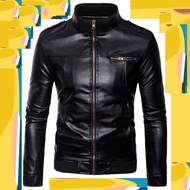 warnma men leather jacket travel risiot baju jaket kulit lelaki motosikal lasak bergaya rr291gh21