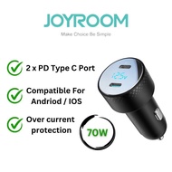 JOYROOM 70W PD Fast Quick Charge 4.0 3.0 QC USB Car Charger Xiaomi QC4.0 QC3.0 Type C iphone Ipad