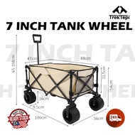 TrekTepi 7 Inch Tank Wheel Outdoor Trolley Wagontrolley wagon trolley trolley shopping trolley wagon