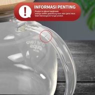 EZShopping Glass Teapot Heat Resistant Fire Strainer Teapot 1L - BR-384