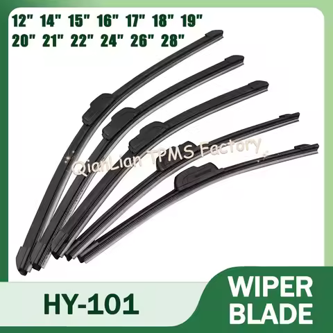 HY-101 Car Wiper Blades General J/U-Shaped Windshield Wiper 12″ 14″ 15″ 16″ 17″ 18″ 19″ 20″ 21″ 22″ 
