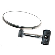 กระจกมองมุมแบบหนีบ เลนส์กลม 4" ก้านโค้ง 1 ชิ้น ใช้ได้ทั้งซ้าย-ขวา รถ ปี 2503 - 2533 JAGUAR XJ40