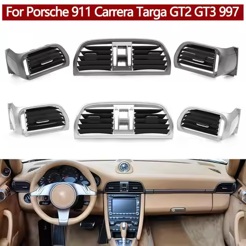 Front Air Conditioner Left Right Central AC Vent Grille Oulet Cover Panel For Porsche 911 Carrera Ta