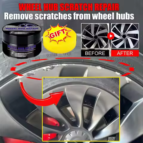 Car Wheel Hub Repair Kit Scratch Removal Polish Restore Paste for Aluminum Alloy Metal Rim Anti-Oxid
