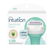 INTUITION Schick Refill, Razors for Women Sensitive Skin | Intuition Razor Blades Refill with Organi