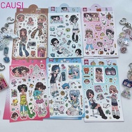 CAUSI Scrapbooking Stickers, DIY Stickers Kawaii Deco Stationery Stickers, Cute Adhesive Anime Mille