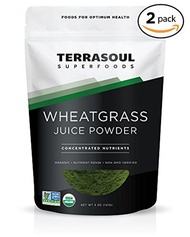 [USA]_Terrasoul Superfoods Wheat Grass Juice Powder (Organic), 10 ounces