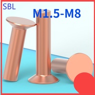 Copper countersunk head rivets GB869 percussion type flat head flat cone head solid rivets Copper d 