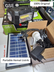 Paket Komplit Lampu Solar lihgting MP3 RADIO system panel surya tenaga matahari Bisa COD