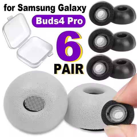 Replacement Memory Foam Earplug for Galaxy Buds4 Pro in Ear Bluetooth Headset for Samsung Galaxy Bud