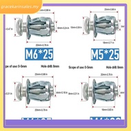 【GRKN】Expansion Screw, Pack of 20 Petal Nuts with Screw Petal Shape Metal Nut Petal