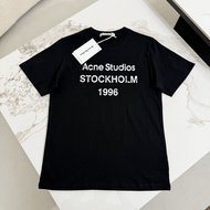 Acne Studios New Style Fashion Trendy Letter T-Shirt Short Sleeve