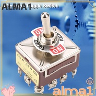 ALMA Heavy Duty Toggle​​, 4PDT 12 Pin Rocker Switch Button Mechanism for Mechanical System ​​3 Posit