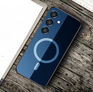 Softcase Glass Kaca SAMSUNG M15 - Casing Hp SAMSUNG M15- Softcase  SAMSUNG M15- Case Kaca akrilik SA