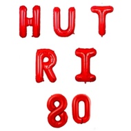 Balloon Set Letters Happy Indonesian Independence Day 80