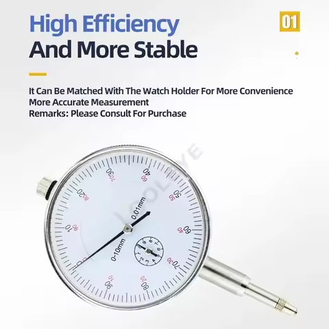 0-10mm Dial Indicator Precision Hour Type Indicator Meter Dial Bore Gauge Indicators Micrometer Meas