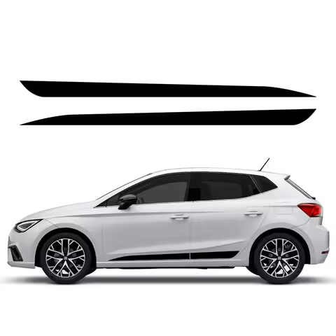 Car Door Side Decals Skirt Stripes Stickers Vinyl Racing Graphics Decor Accessories For Seat Ibiza F