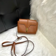 Celine賽琳 Soft16 焦糖色單肩包小號 經典款 無附件