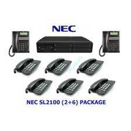 NEC SL2100 Keyphone System(6 LINE 16 EXT),  AT-40 SLT Single Line Phone X 5  , IP7WW-12TXH Digital P