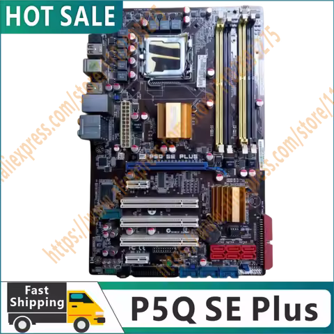 Original P5Q SE Plus Motherboards LGA 775 DDR2 16GB Desktop Mainboard Systemboard SATA II PCI-E 100%