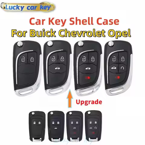 LUCKY 2/3/4/5 Buttons Remote Car Key Shell Cover For Buick Chevrolet Cruze Verano LaCrosse Malibu Fo