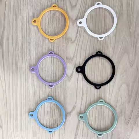 3-HOLE Water Bottle Plastic Ring Fits Wide Mouth 12-64oz DIY Decor Aquaflask Handle Strap Travel Car